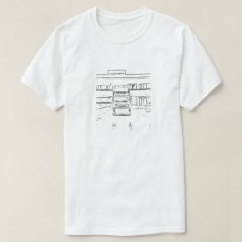 Huis en aanhangwagen t-shirt