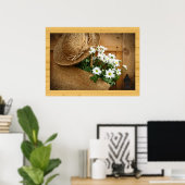 Huis en Bedrijfs Kunst Decor- Strohoeden Serie Poster (Thuiskantoor)
