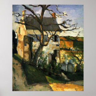 Huis en Boom - Paul Cezanne - c1873 Poster