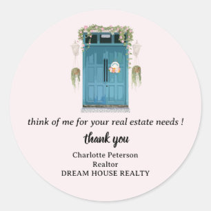 Huis en Erf Thank You-Bord Ronde Sticker