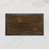 Huis en Gereedschap | Hout en Leer Visitekaartje (Achterkant)