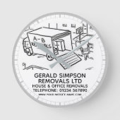 Huis- en Kantoor-verhuizingen Ronde Klok (Voorkant)