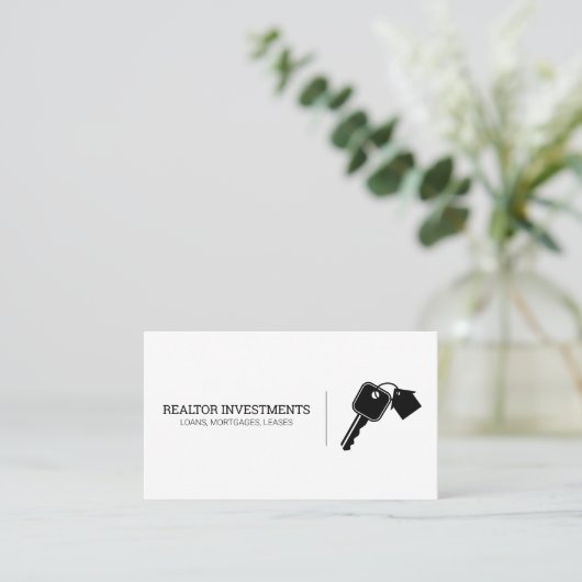 Huis en Sleutels Visitekaartje (Staand voorkant)