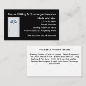 Huis- en thuishorlogeservice visitekaartje (Voorkant / Achterkant)