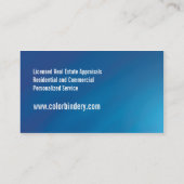 Huis en Visitekaartje thuis (Achterkant)