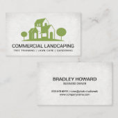 Huis en vormbomen visitekaartje (Voorkant / Achterkant)