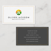 Huis en zonneschijn Logo Visitekaartje (Voorkant / Achterkant)