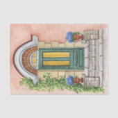  huis Entrance Blue Hydrangea Tissuepapier (Voorkant)