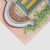 huis Entrance Blue Hydrangea Tissuepapier (Detail)