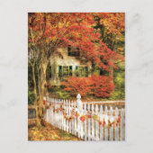 Huis - feestelijk briefkaart (Voorkant)