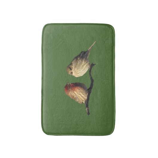 Huis Finch Lovebirds Badmatten (Voorkant Verticaal)