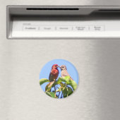 Huis Finch Paar Magneet (Insitu (Vaatwasser))