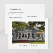 Huis Foto Nieuw Huis Verhuisend Briefkaart (Voorkant / Achterkant)
