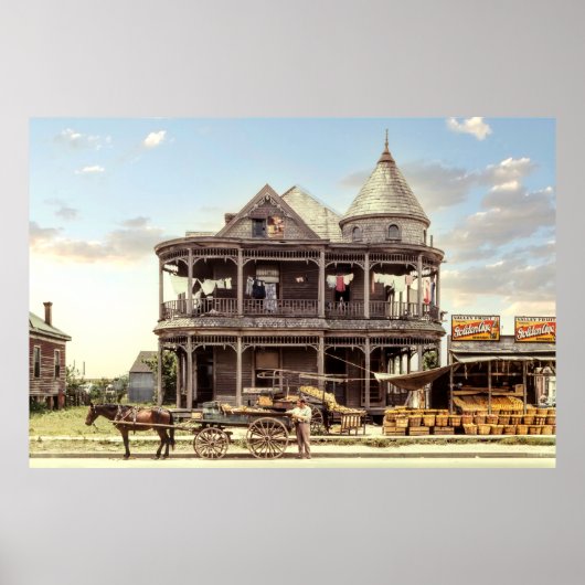 Huis gebaseerde Fruit Stand - Houston Texas 1943 Poster (Voorkant)