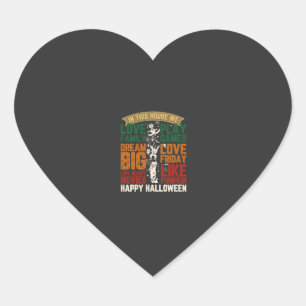 Huis Gelukkig Halloween Monsters Spinnenwebben Hart Sticker