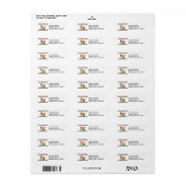 Huis gemaakt van liefde etiket (Full Sheet)