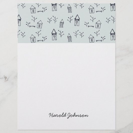 huis gepatterd (Voorkant)