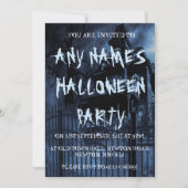 Huis Gepersonaliseerde Halloween Party Uitnodiging (Voorkant)