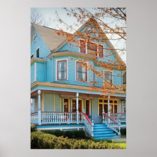 Huis - Geschilderde Dame Poster