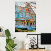 Huis - Geschilderde Dame Poster (Thuiskantoor)