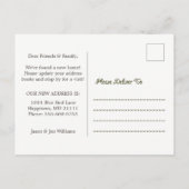 Huis Gevel Nieuw Adres Briefkaart (Achterkant)