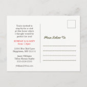 Huis Gevel Realtor Open Huis Briefkaart (Achterkant)