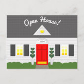 Huis Gevel Realtor Open Huis Briefkaart (Voorkant)