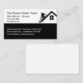 Huis goot reiniging en plaatsing visitekaartje (Voorkant / Achterkant)