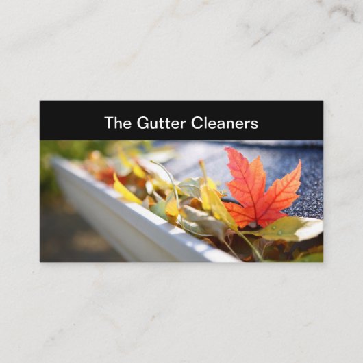 Huis goot schoonmaak aannemer visitekaartje (Voorkant)