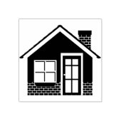 Huis Grafisch Rubberstempel (Afrduk)