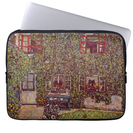 Huis Guardaboschi van Gustav Klimt,  kunst Laptop Sleeve (Voorkant)