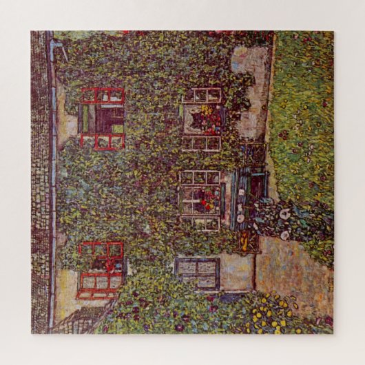 Huis Guardaboschi van Gustav Klimt,  kunst Legpuzzel (Verticaal)