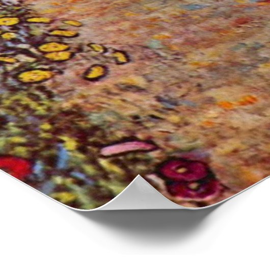 Huis Guardaboschi van Gustav Klimt,  kunst Poster (Hoek)