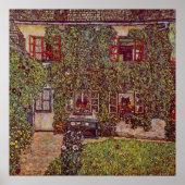 Huis Guardaboschi van Gustav Klimt,  kunst Poster (Voorkant)