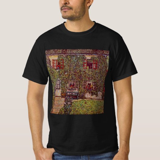 Huis Guardaboschi van Gustav Klimt,  kunst T-shirt (Voorkant)