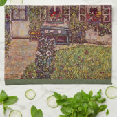 Huis Guardaboschi van Gustav Klimt,  kunst Theedoek (Gevouwen)