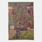 Huis Guardaboschi van Gustav Klimt,  kunst Theedoek (Verticaal)