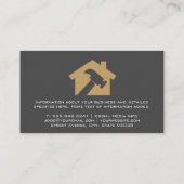 Huis Herstel Logo Visitekaartje (Achterkant)