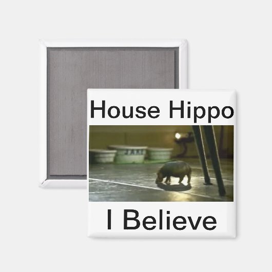 Huis Hippo Magneet (Voorkant / Achterkant)