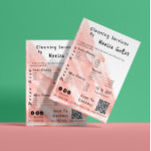Huis Houden Dienstmeisje Prijs Rose Goud Blush Qr  Flyer