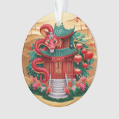 Huis Hout Slang  Ornament (voorkant)