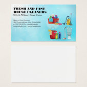 Huis Hulp | Schoonmaak Diensten | Apparatuur Visitekaartje (Voorkant /achterkant)