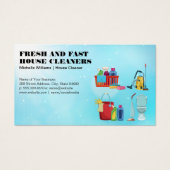 Huis Hulp | Schoonmaak Diensten | Apparatuur Visitekaartje (Voorkant)