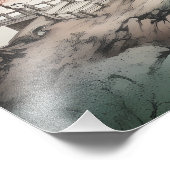 Huis in bergen Chinese kunst Foto Afdruk (Hoek)