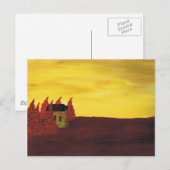 huis in de bomen briefkaart (Voorkant / Achterkant)