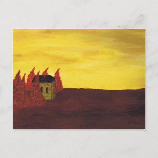 huis in de bomen briefkaart