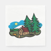 Huis in de Bossen Servet (Voorkant)