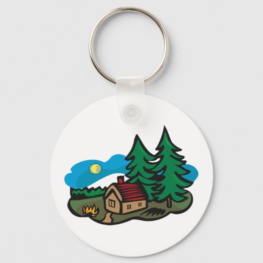 Huis in de Bossen Sleutelhanger (Voorkant)