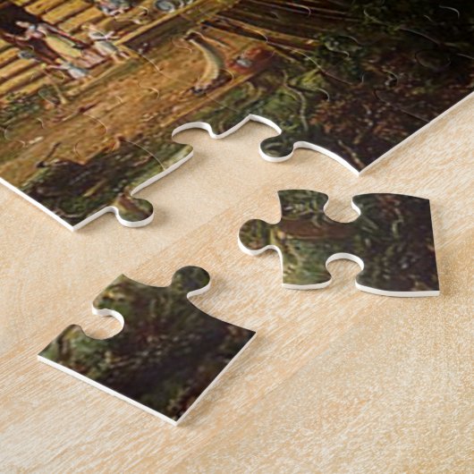 Huis in de Bossen van Thomas Cole Puzzle Legpuzzel (Zijkant)