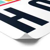 Huis in de kunst van Bauhaus. Poster (Hoek)